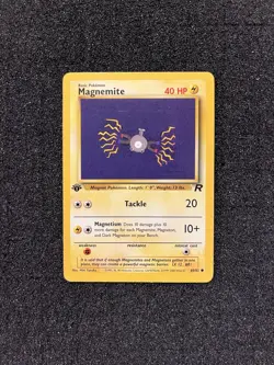 1st Edition Magnemite Base Set 1999 Near Mint 60/82 Rocket Pokemon - Image 1