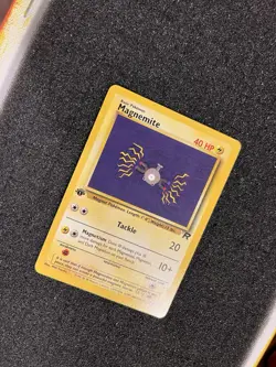 1st Edition Magnemite Base Set 1999 Near Mint 60/82 Rocket Pokemon - Image 3