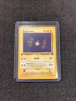 1st Edition Magnemite Base Set 1999 Near Mint 60/82 Rocket Pokemon - Image 5
