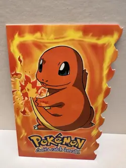 CHARMANDER #04 TOPPS EMBOSSED DIE-CUT POKEMON 1999 - Image 1