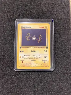 1st Edition Magnemite Base Set 1999 Excellent Condition 60/82 Rocket Pokemon - Image 5