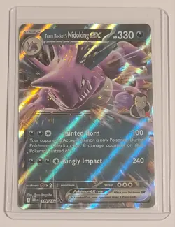 Team Rocket's Nidoking ex 119/182 Double Rare - Pokemon Destined Rivals - NM - Image 1