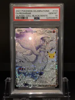 Reshiram 113/114 - Pokemon Celebrations Classic Collection - PSA 10 GEM MINT - Image 2