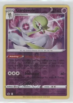 Gardevoir Reverse Foil Pokemon Sword & Shield Chilling Reign #061 4gx - Image 1