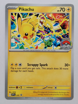 Pikachu Promo - 2025 World Championships - SVP EN 225 Pokemon Worlds *New* - Image 1
