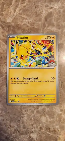 Pikachu Promo - 2025 World Championships - SVP EN 225 Pokemon Worlds *New* - Image 1