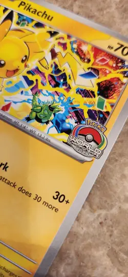 Pikachu Promo - 2025 World Championships - SVP EN 225 Pokemon Worlds *New* - Image 3