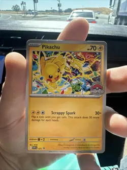 Pikachu Promo - 2025 World Championships - SVP EN 225 Pokemon Worlds *New* - Image 1