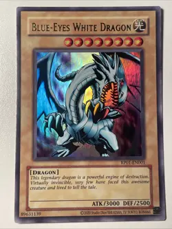 Blue-Eyes White Dragon Yugioh RP01-EN001 (2020 Date Reprint) Ultra Rare - Image 1