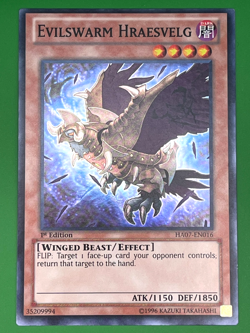 YuGiOh! Evilswarm Hraesvelg HA07-EN016 1st Edition Near Mint - Image 1