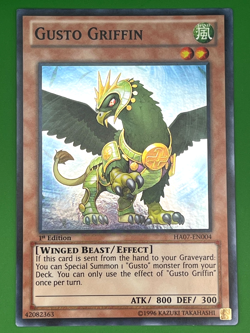 YuGiOh! Gusto Griffin HA07-EN004 1st Edition Near Mint - Image 1