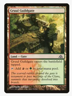 Gruul Guildgate #150 Dragon's Maze Magic Card In Protective Sleeve - Image 1