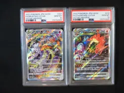 PSA 10 Pokemon Card Mewtwo Charizard VSTAR SAR SEQ set 210 217/172 s12a - Image 1