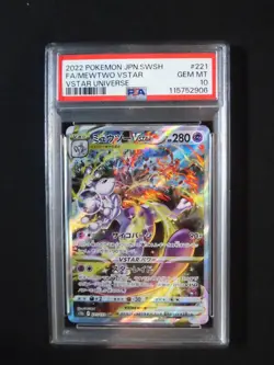PSA 10 Pokemon Card Mewtwo Charizard VSTAR SAR SEQ set 210 217/172 s12a - Image 5