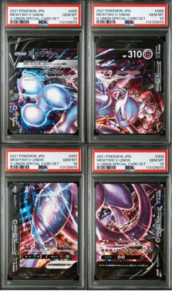 Psa10 Mewtwo V-Union Sword Shield Special Card Sequential Set 2021 Pokemon Japan - Image 1