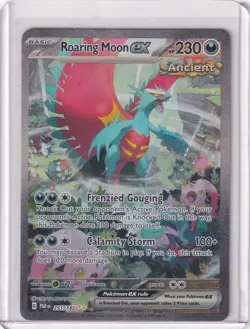 Roaring Moon EX Sir 251/182 Paradox Rift Full Art Pokemon TCG Card SIR PAR NM - Image 1