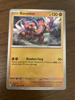 Koraidon #90/142 SV Stellar Crown 2024 Uncommon Pokemon TCG Card - Image 1