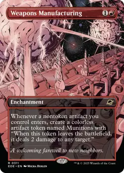 Weapons Manufacturing x1 MTG Magic - Edge of Eternities FOIL BORDERLESS - Image 1