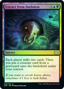Extract From Darkness FOIL - Double Masters MAGIC MTG NM SORCERY - Image 1