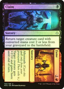 Claim // Fame FOIL - Hour Of Devistation MAGIC MTG NM SORCERY - Image 1