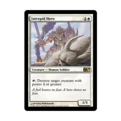 WOTC MtG M13 Intrepid Hero (R) (Foil) EX - Image 1