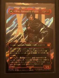 Mtg FIN Final Fantasy- Clive, Emissaire d’Ifrit Dominant FR-Surge Foil NM French - Image 1