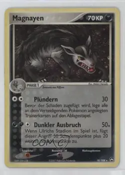 Mightyena (Cosmos Holo) German Pokemon EX Power Keepers #18 2007 15fy - Image 1