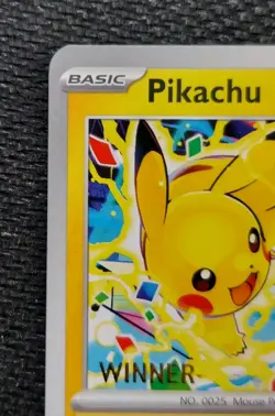 Pikachu “Winner” Promo 2025 World Championships SVP EN 225 Pokemon Worlds NEW - Image 2