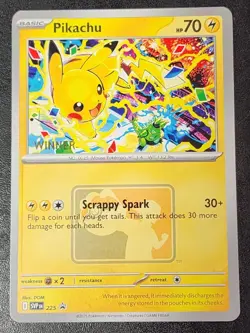 Pikachu “Winner” Promo 2025 World Championships SVP EN 225 Pokemon Worlds NEW - Image 1