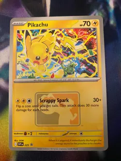 Pikachu “Winner” Promo 2025 World Championships SVP EN 225 Pokemon Worlds NEW - Image 2