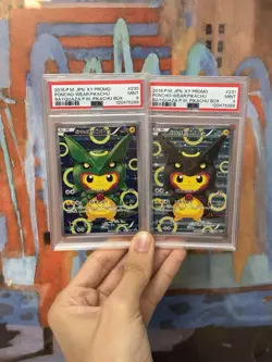 [PSA 9] SEQUENTIAL Poncho-Wearing Pikachu Rayquaza Promo Shiny Japanese POKEMON - Image 1