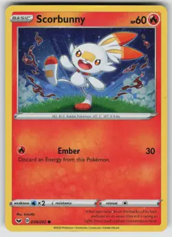 Scorbunny - (Cosmos Holo) Promo Blister Exclusives 030/202 Pokemon - Image 1