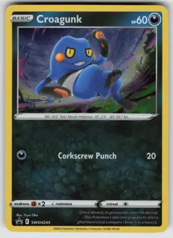 Croagunk - (Cosmos Holo) Promo SWSH: Sword & Shield Promo Cards SWSH245 Pokemon - Image 1