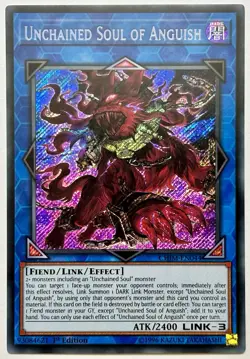 CHIM-EN044 Unchained Soul of Anguish - Secret Rare 1st Edition Near Mint YuGiOh - Image 1