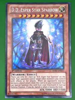 YuGiOh! D.D. Esper Star Sparrow HA07-EN031 1st Edition Near Mint - Image 1