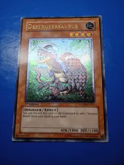 MP 1st Ed Destroyersaurus FOTB-EN017 Ultimate rare Yugioh! - Image 1