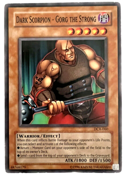 YuGiOh! - Dark Scorpion - Gorg the Strong - DCR-060 - Unlimited - Common - Image 1