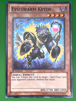 YuGiOh! Evilswarm Ketos HA07-EN013 1st Edition Near Mint - Image 1