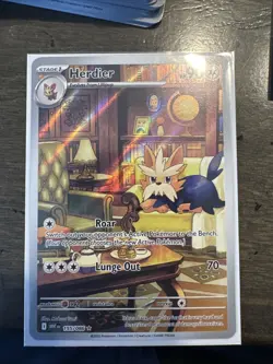 Pokemon TCG Herdier Illustration Rare Card 155/086 Sv: White Flare - Image 1