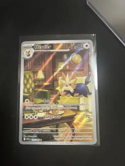 Pokemon TCG Herdier Illustration Rare Card 155/086 Sv: White Flare - Image 1