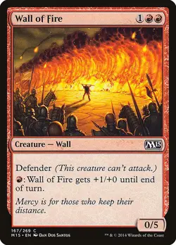 [MTG] Wall of Fire (167) (M15) LP-HP - Image 1
