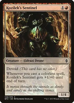 [MTG] Kozilek's Sentinel (129) (BFZ) LP-HP - Image 1