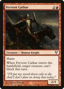 [MTG] Fervent Cathar (135) (AVR) LP-HP - Image 1