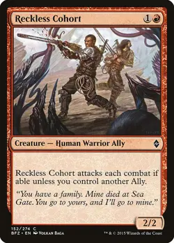 [MTG] Reckless Cohort (152) (BFZ) LP-HP - Image 1