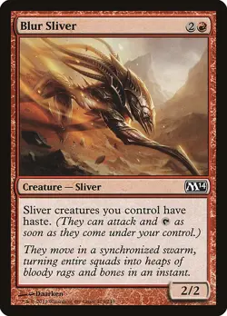 [MTG] Blur Sliver (129) (M14) LP-HP - Image 1