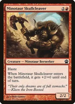 [MTG] Minotaur Skullcleaver (130) (THS) LP-HP - Image 1