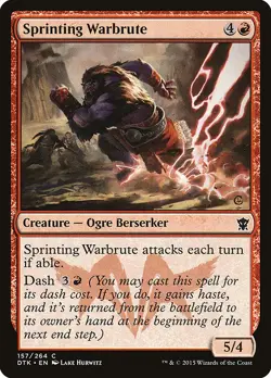 [MTG] Sprinting Warbrute (157) (DTK) LP-HP - Image 1
