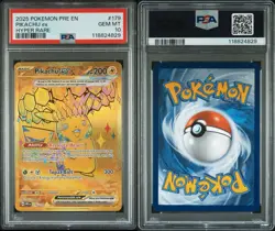 Pokemon Pikachu ex 179/131 Prismatic Evolutions Hyper Rare PSA 10 - Image 1