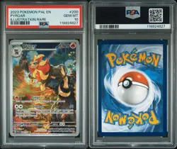 2023 Pokemon Paldea Evolved Pyroar 200 Illustration Rare PSA 10 - Image 1