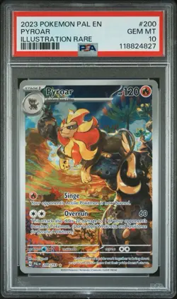 2023 Pokemon Paldea Evolved Pyroar 200 Illustration Rare PSA 10 - Image 2